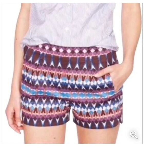 Jcrew Cotton Printed Shorts - Picture 1 of 10